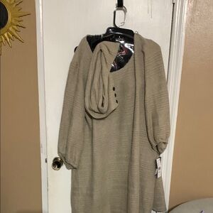 Signature by Robbie Bee Oatmeal Knit Dress XLG